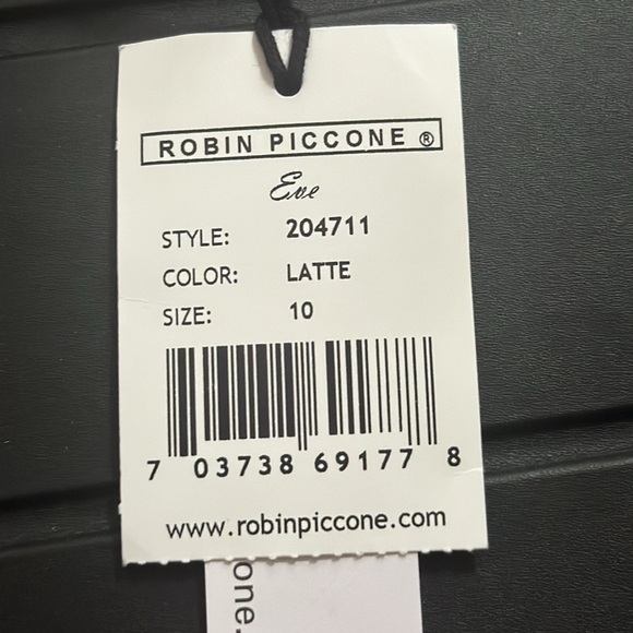 NWT ROBIN PICCONE EVE CRISS CROSS STRAPPY UNDERWIRE 1 PIECE SWIMSUIT SZ 10 LATTE - Picture 11 of 11